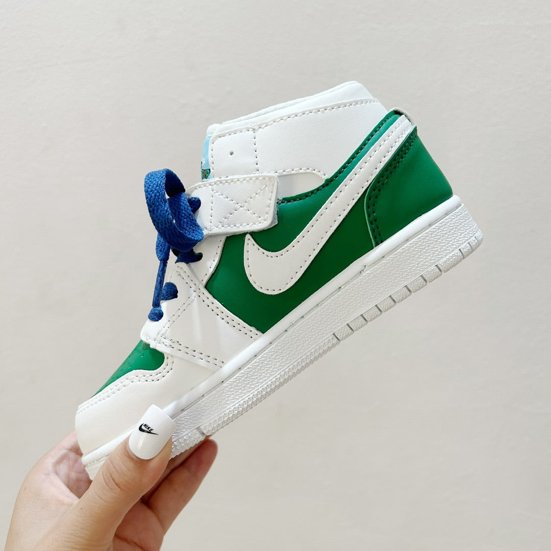 AJ1 Super Mario joint" white, green"
