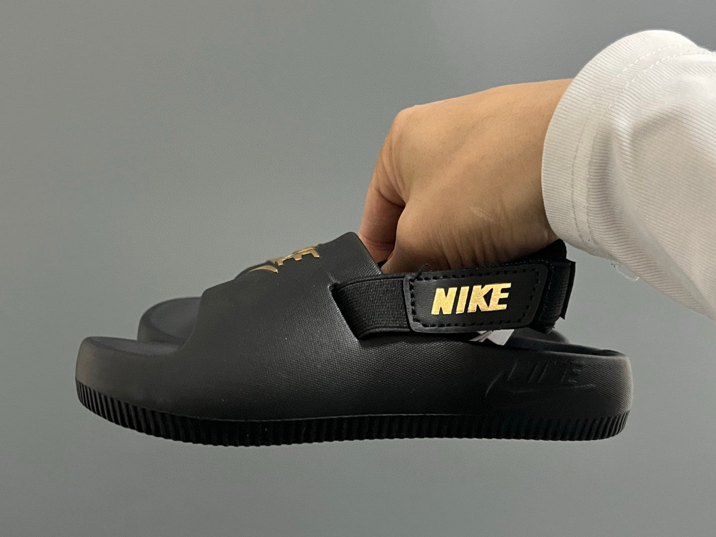 NK new two-way children's sandals" black, gold"