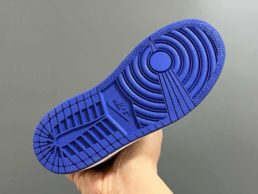 Qiaoyi mid-cut buckle children's shoes" cream, blue, red"