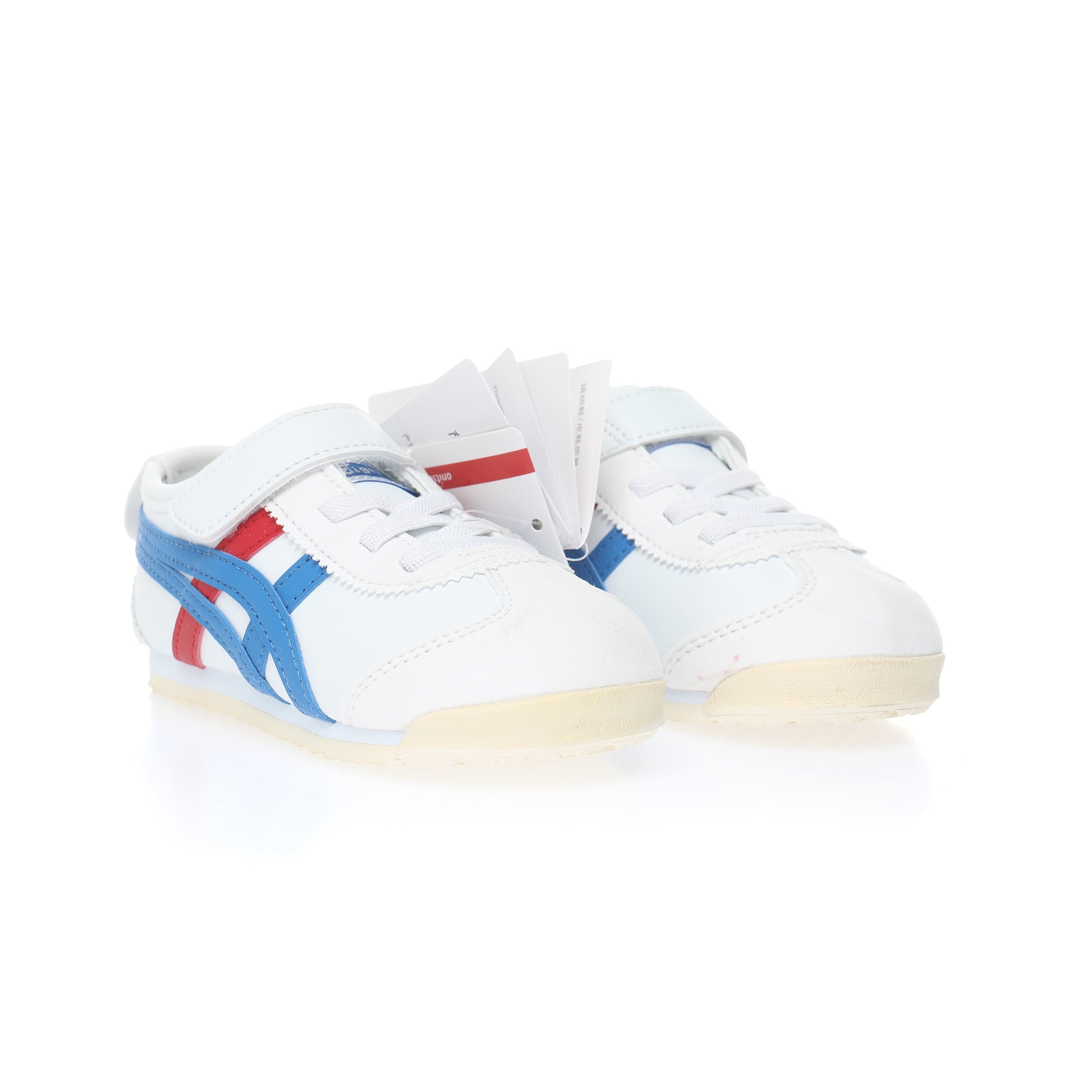Asics Tiger" white, blue, red"