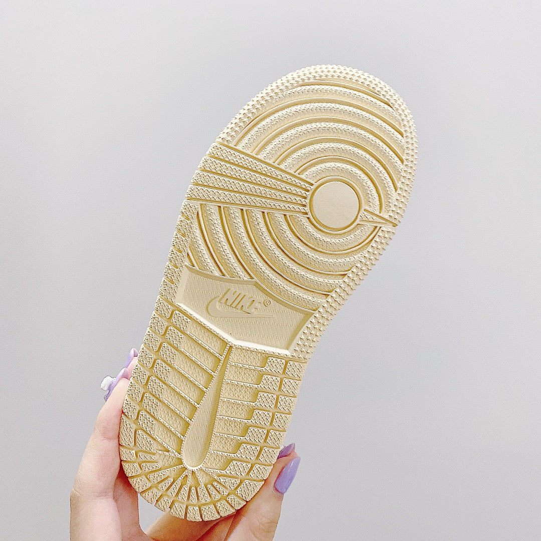 Joe 1 low-top elastic buckle parent-child shoes" pink, white, yellow"