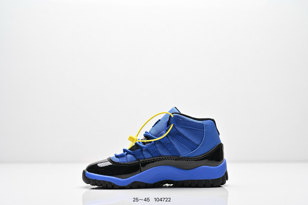 Joe 11 high-top high-quality children's shoes" basketball" blue"