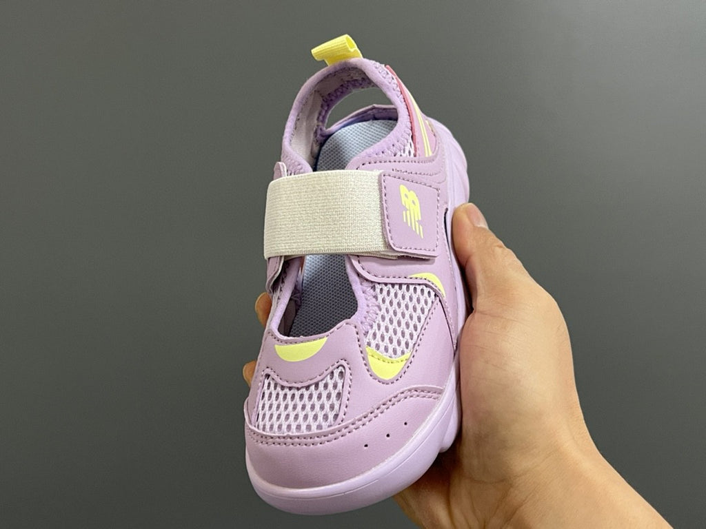 NB new 920 Mary Jane mesh stitching Velcro children's sandals" Purple"