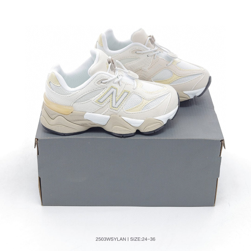 New Balance 9060 series retro versatile dad style elephant" white"