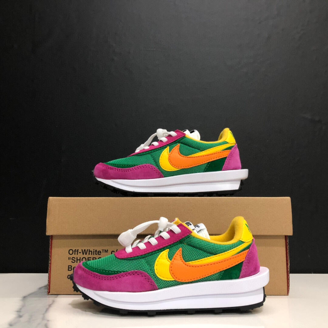 Nike Waffle Casual Jogging Shoes Deconstructed Double Hook