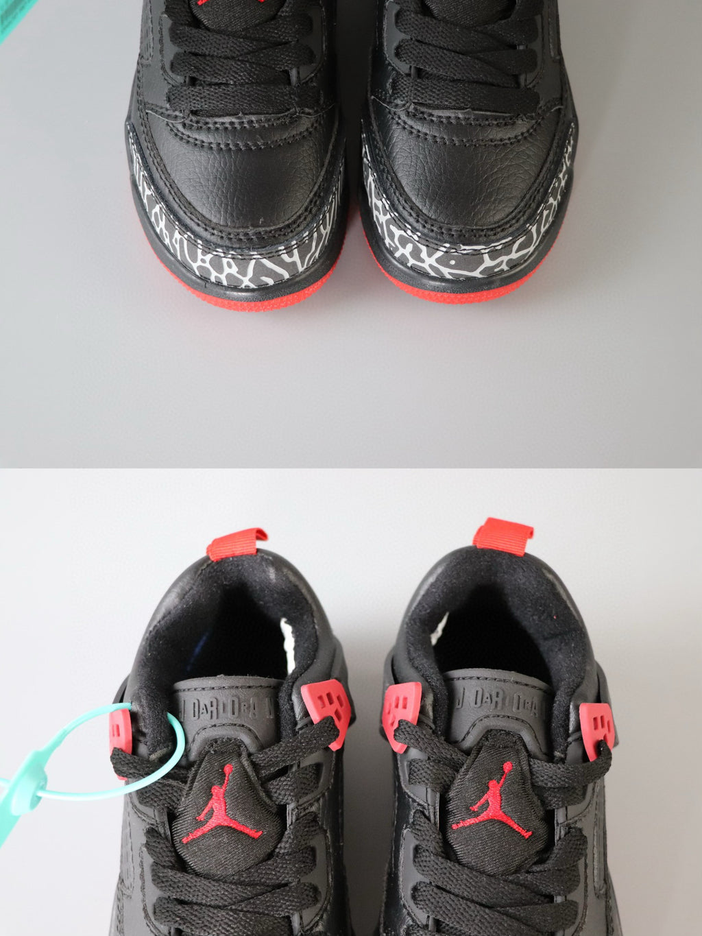 Jordan 3.5 children's shoes" black, red,  elephant"