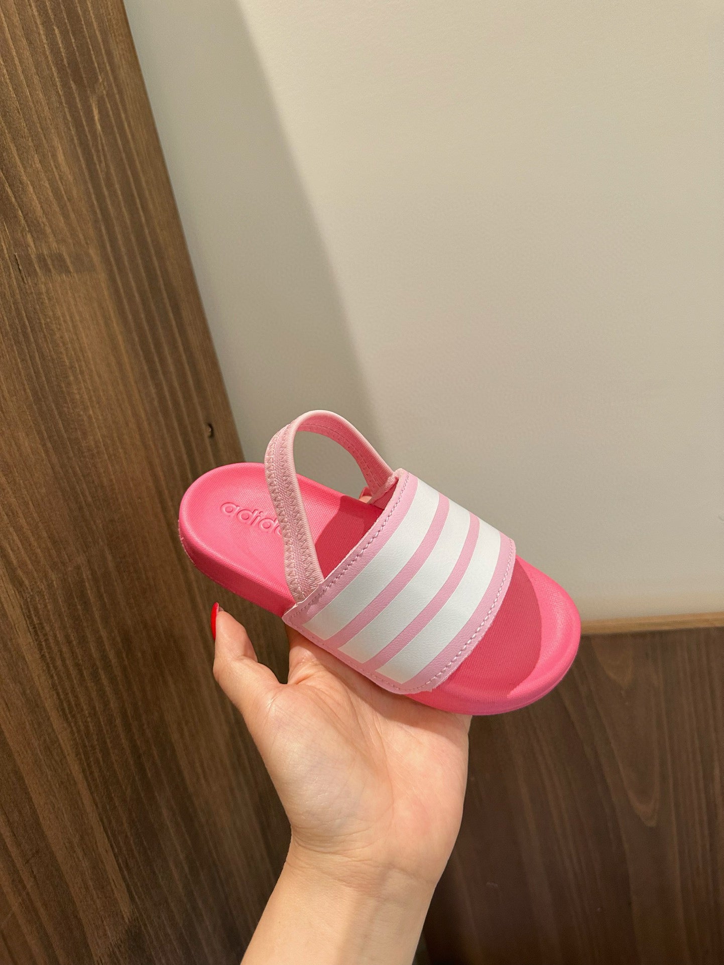 Adidas parent-child sandals" pink"