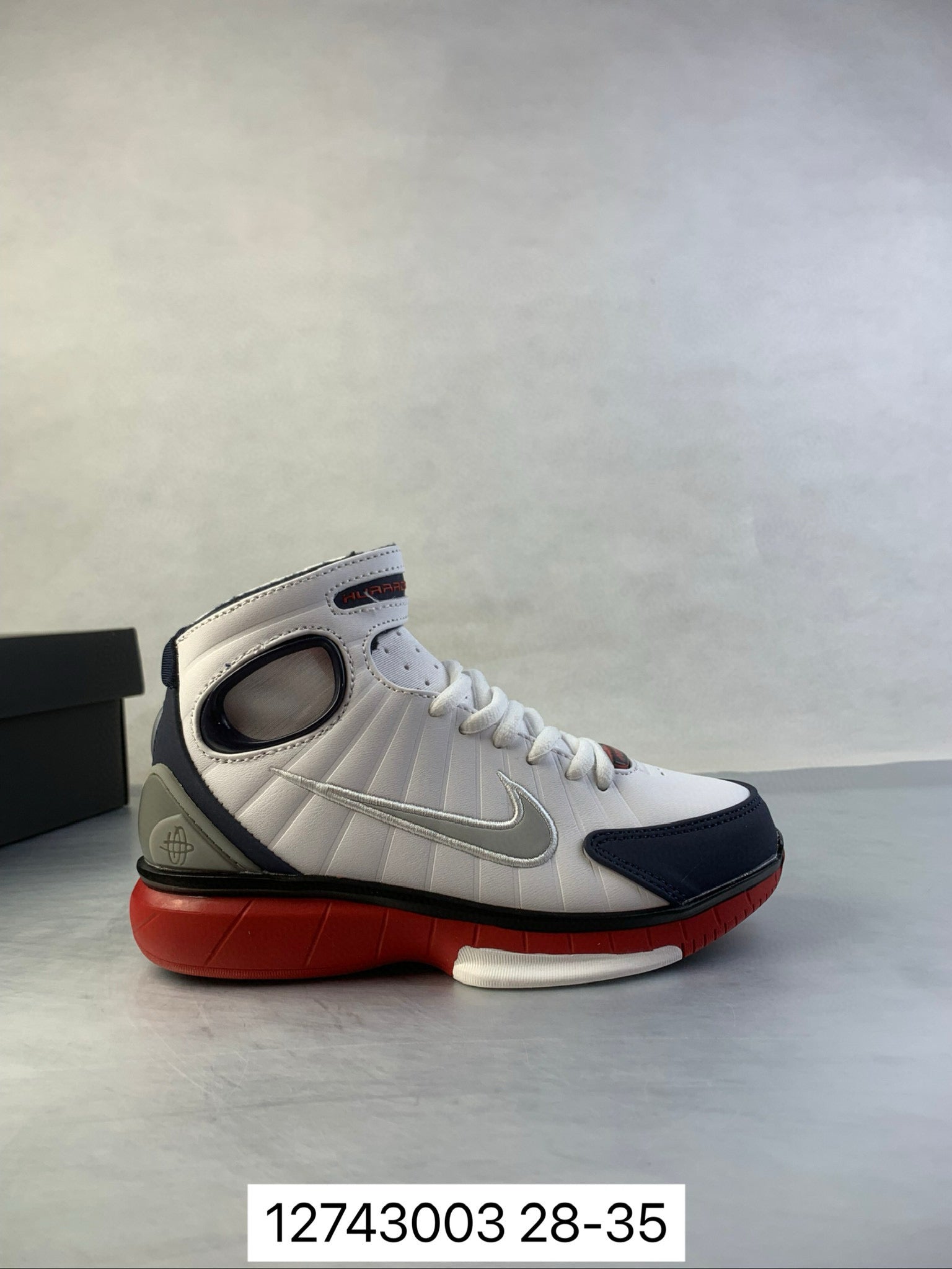 Nike Air Zoom 2K4 basketball shoes " white, red"