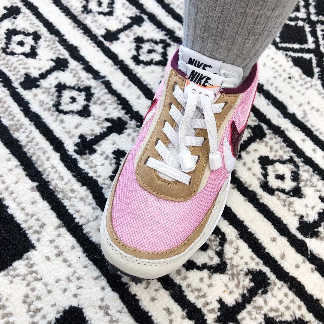 Nike Waffle Casual Jogging Shoes Deconstructed Double Hook