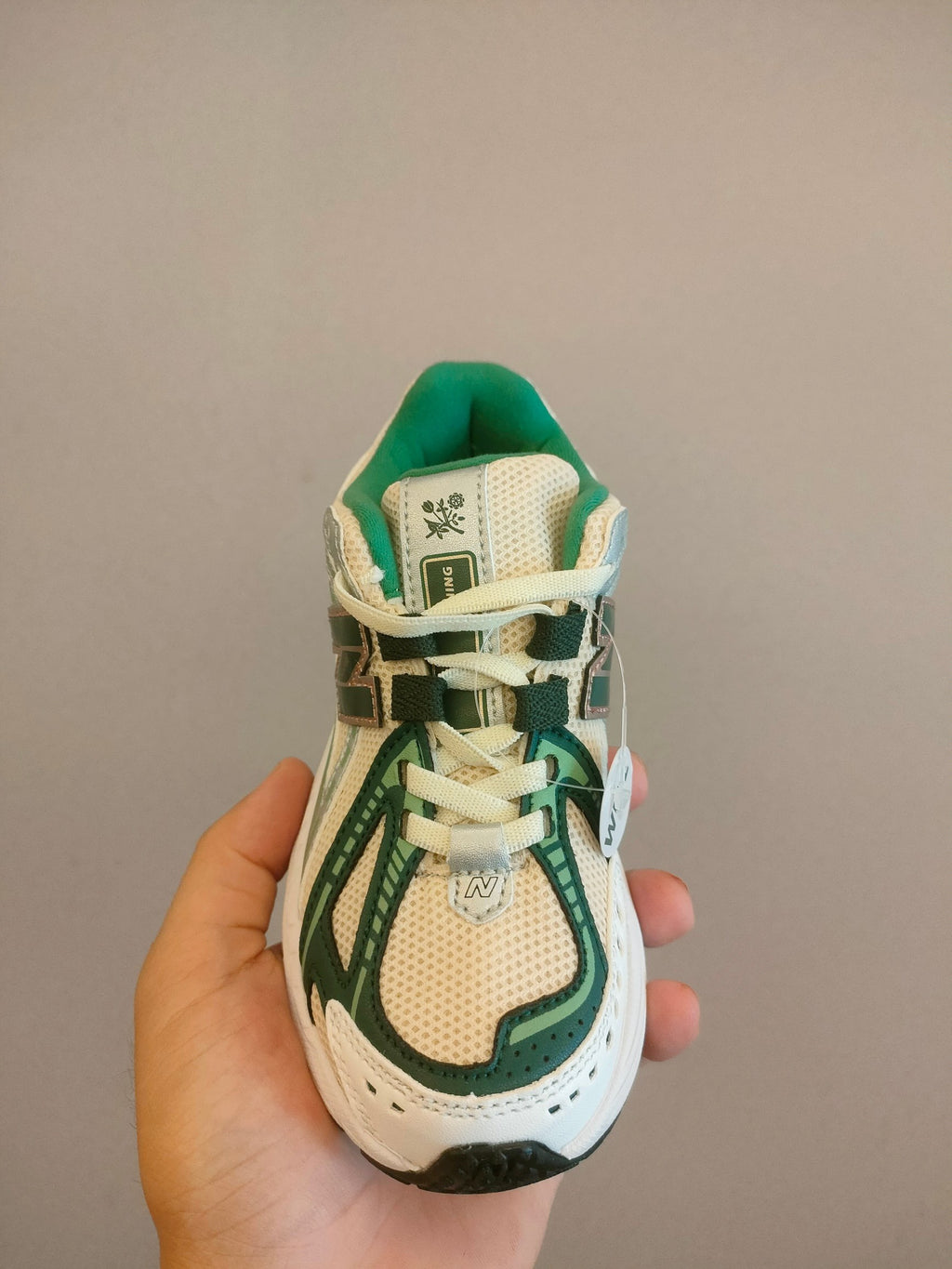 NB1906 parent-child sports shoes" white, green"