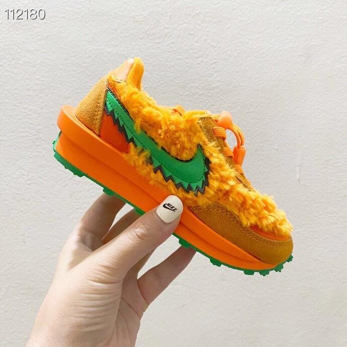 Nike Waffle Casual Jogging Shoes Deconstructed Double Hook" orange"