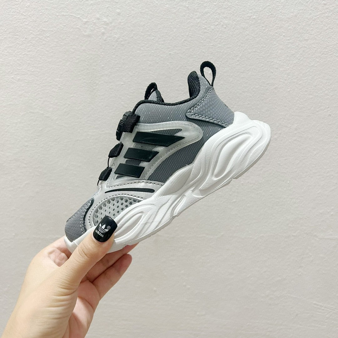 AD rotating button children's shoes" gray"