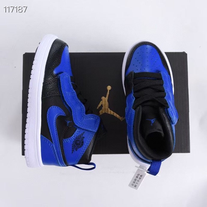 Jordan high top elastic band" black, blue"
