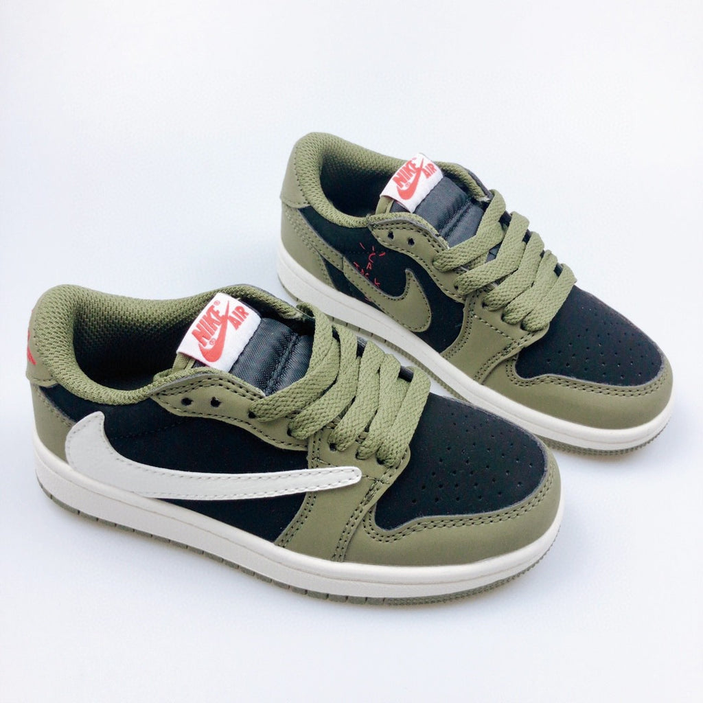 Jordan low-top reverse hook black warrior" olive green, black"