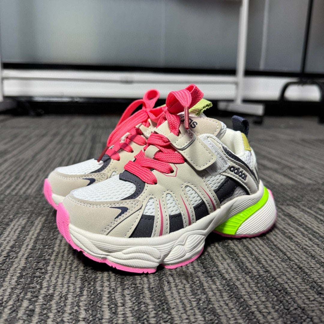 Adidas dad shoes" cream, pink, gray"