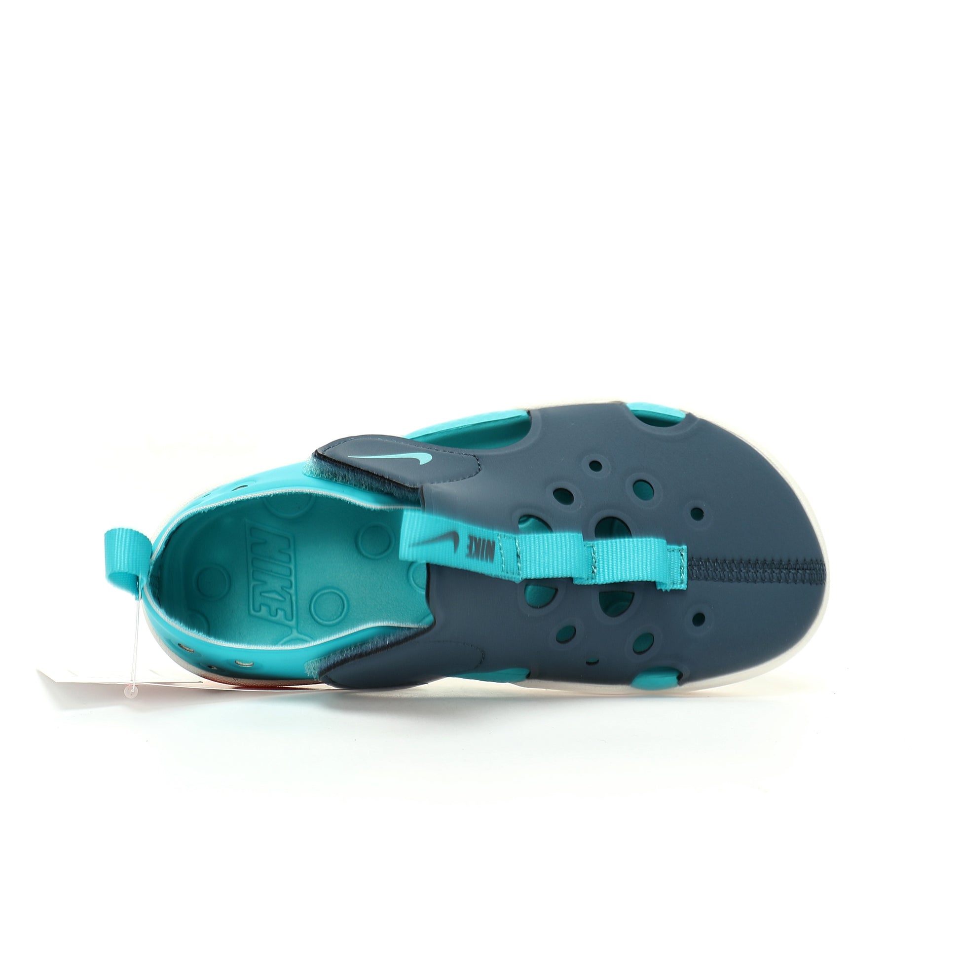 NK new SUNRAY PROTECT 4th generation children's beach hollow sandals" dark grey-blue"
