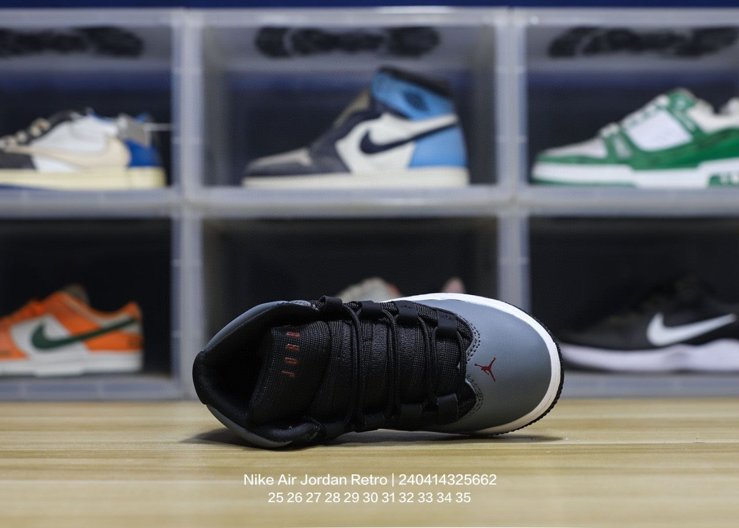Jordan trendy children's shoes" black, gray"