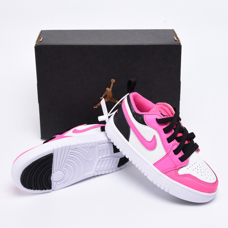 Joe 1 magic buckle children's shoes" white, pink"