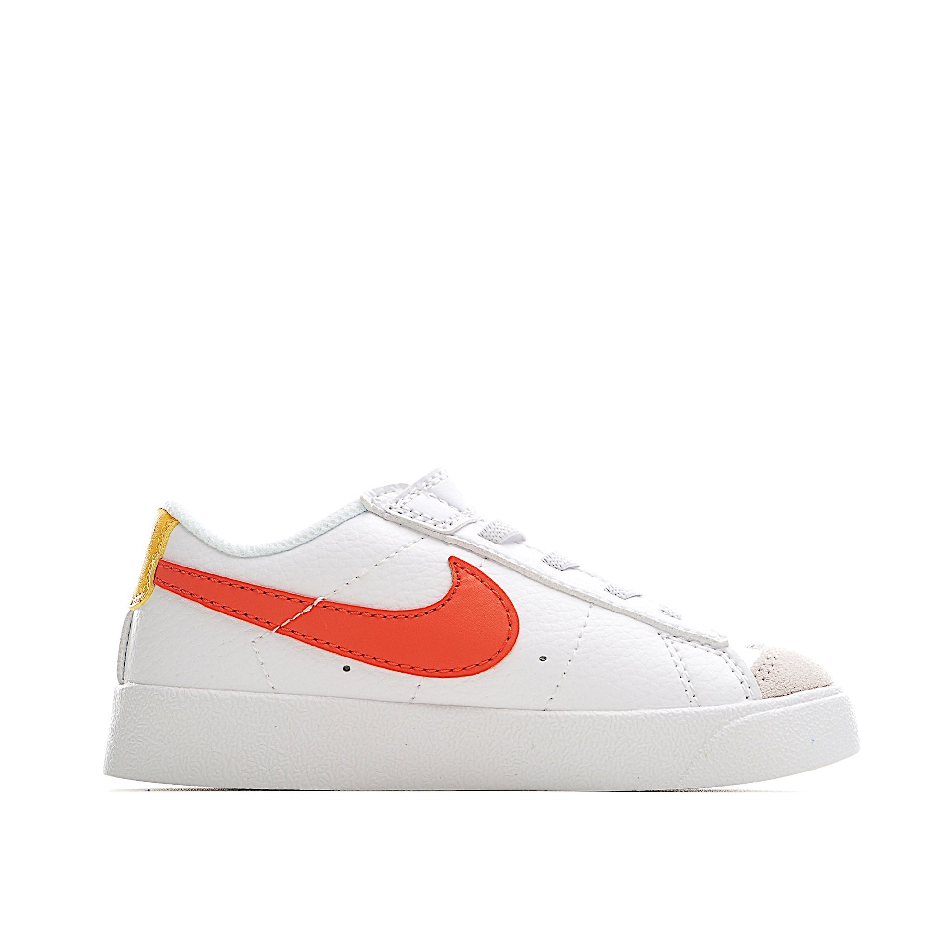 Trail Blazers Velcro Low-Top Kids Sneakers" white, blue, orange"