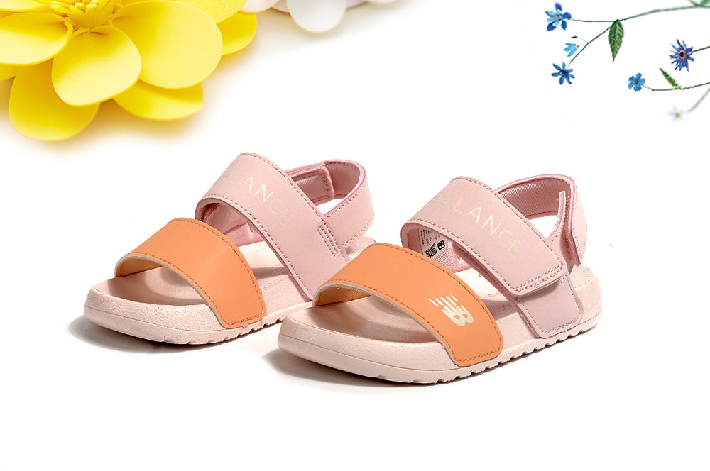 NB double bar sandals " light pink,orange"