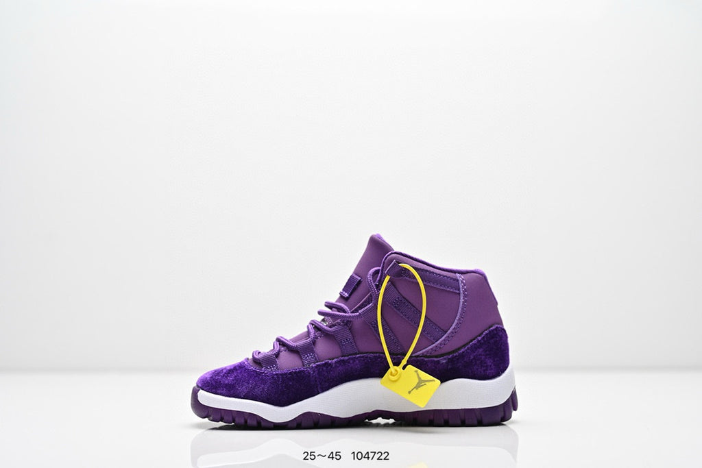 Joe 11 high-top high-quality children's shoes" basketball" purple"