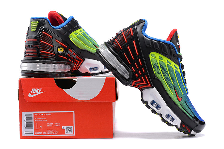 TN air cushion nike air max plus lll" black, red, green"