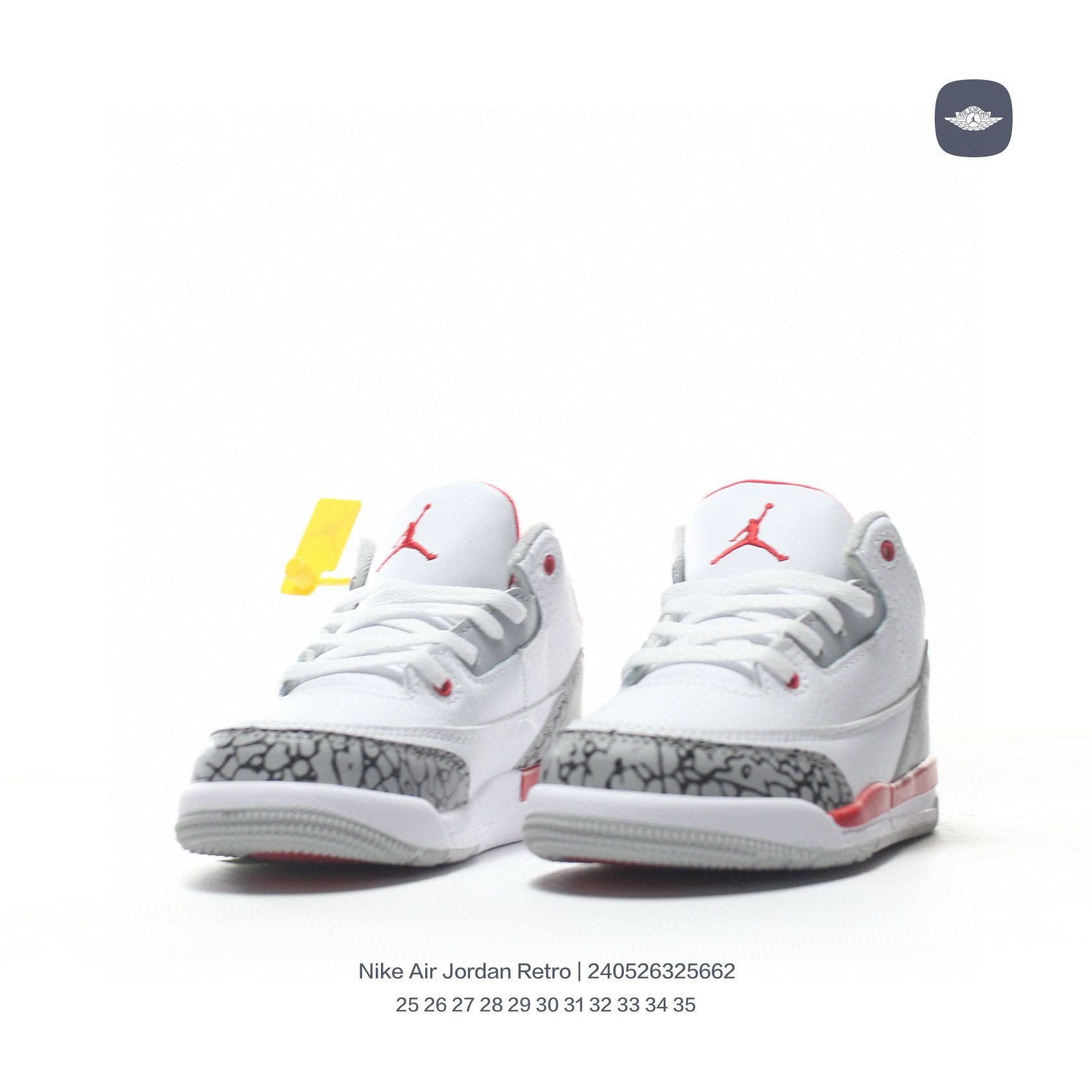 Joe 3" white, red"