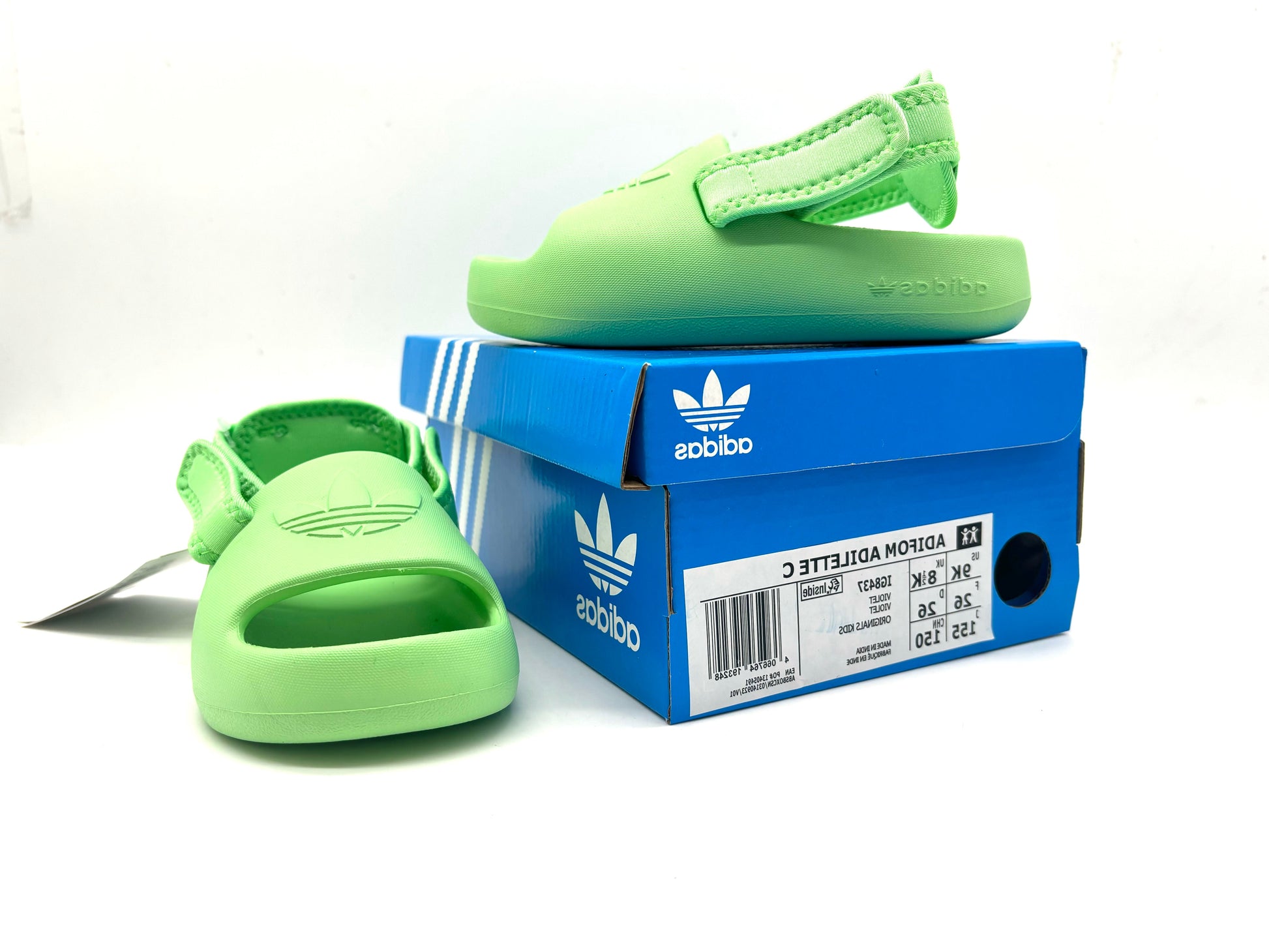 Adidas clover two-way open-toe outdoor " light green"