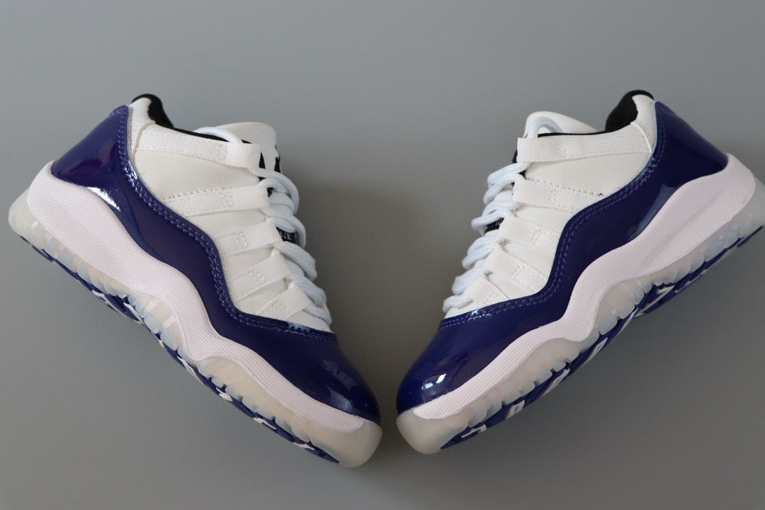 Joe 11 low-top children's shoes" white, blue"