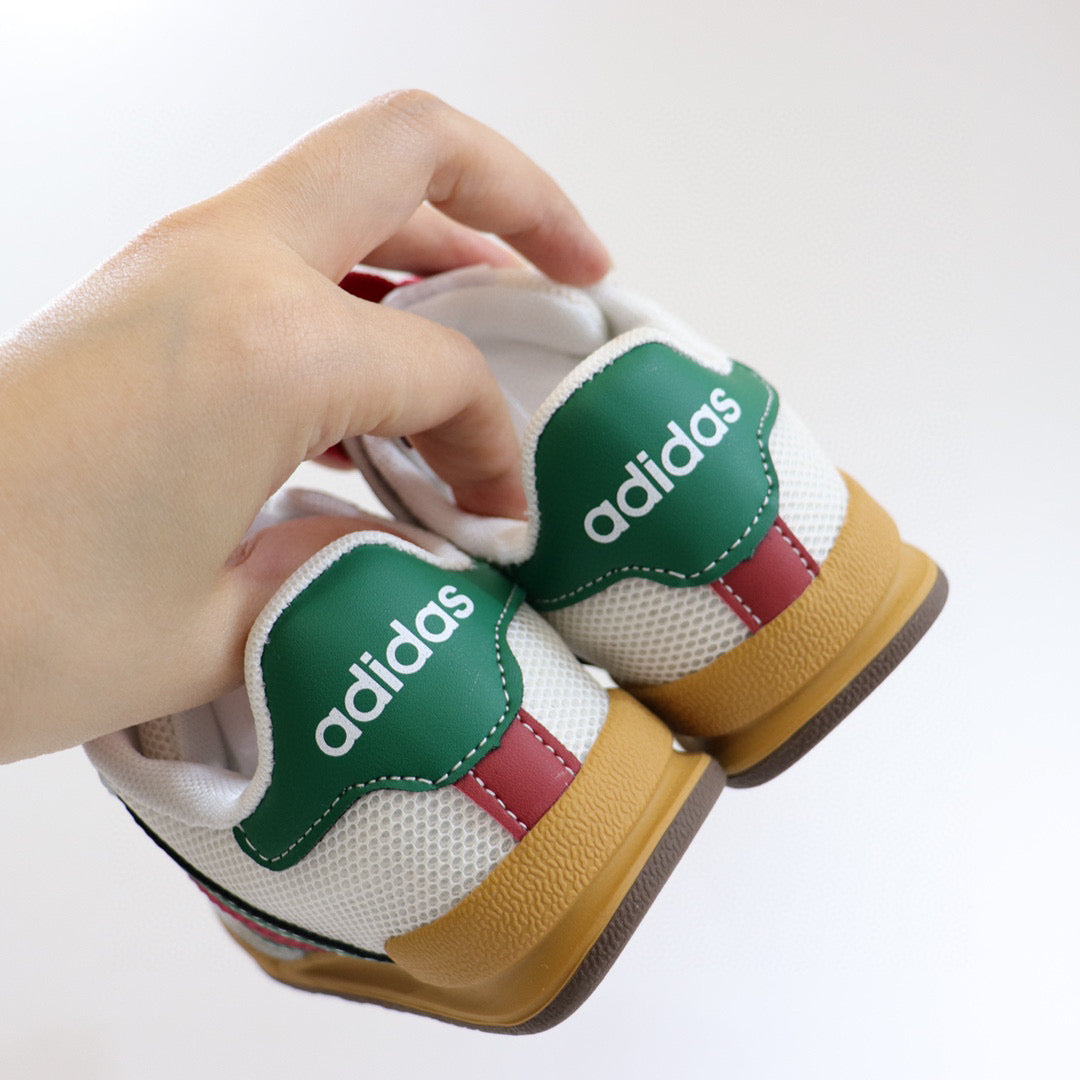 Adidas training hollow mesh panel shoes" white"