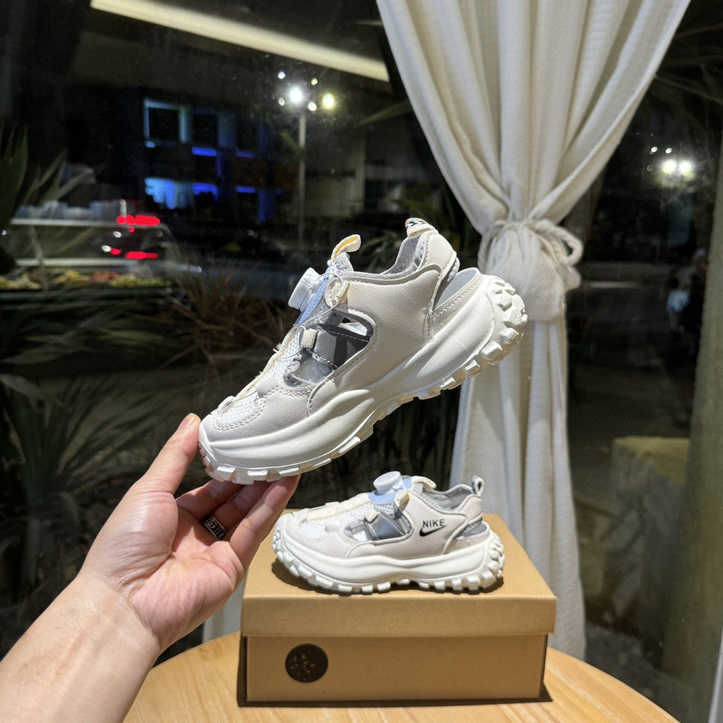 Nike sandals" white, light blue"