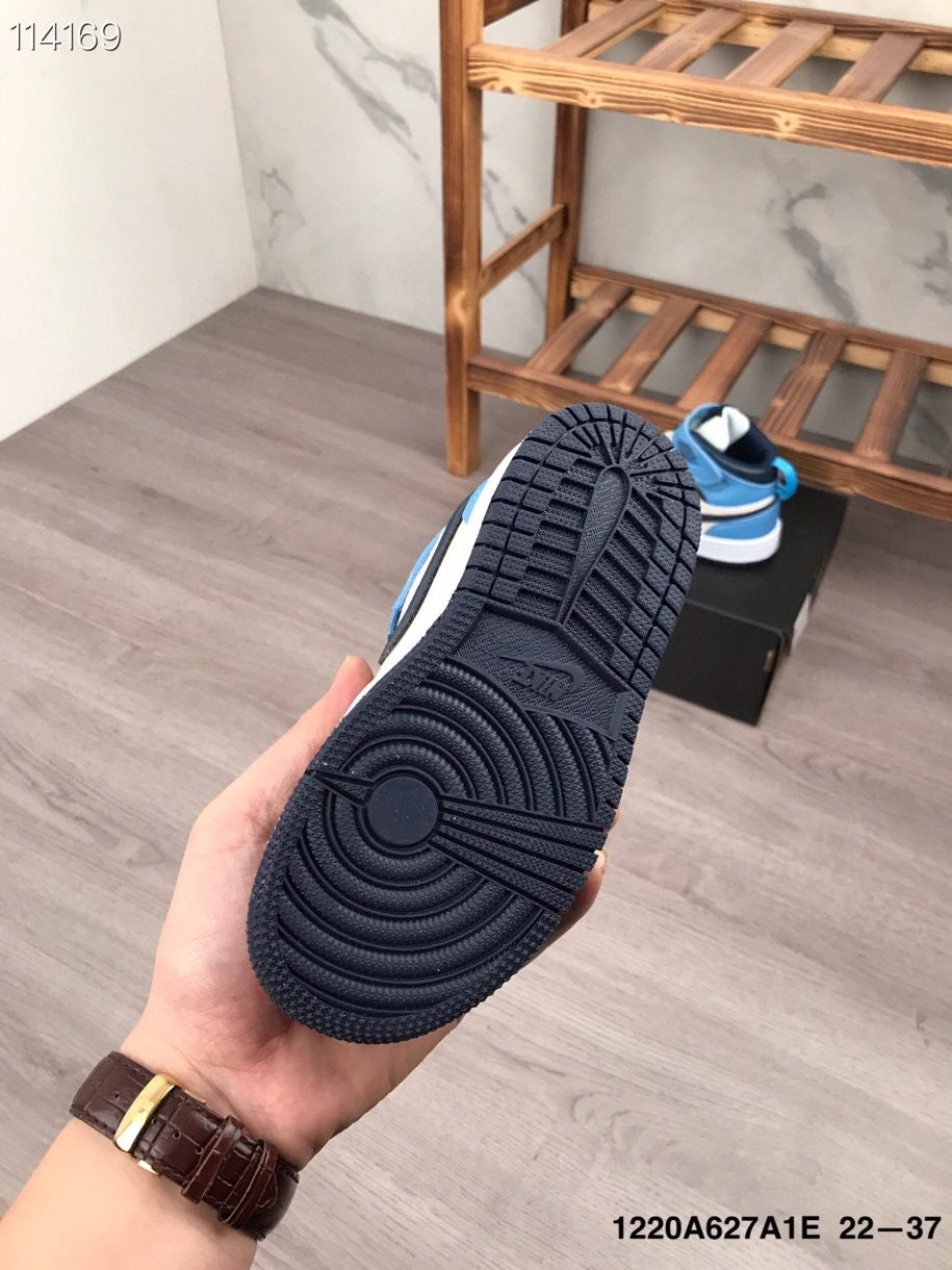 Joe's high-top Velcro children's shoes" white, black, blue"