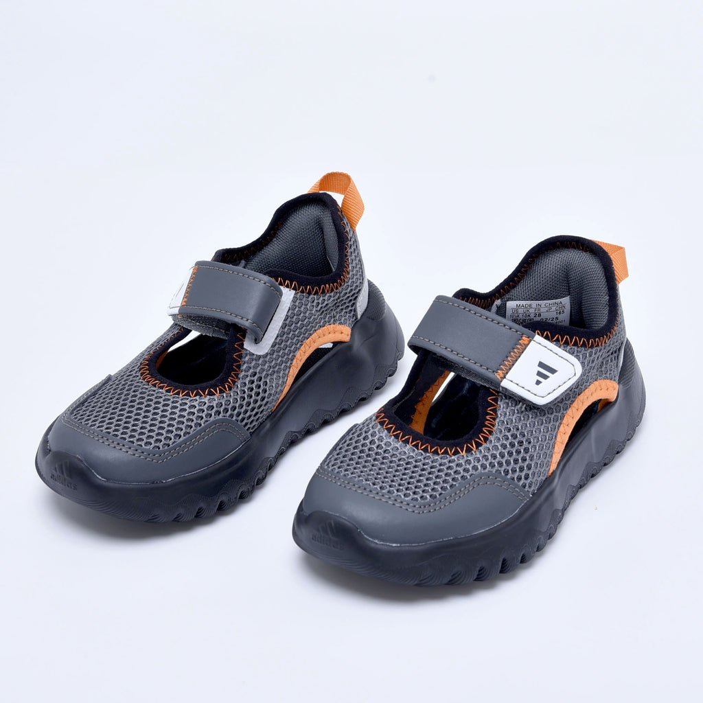 Adidas mesh single buckle sandals "black"