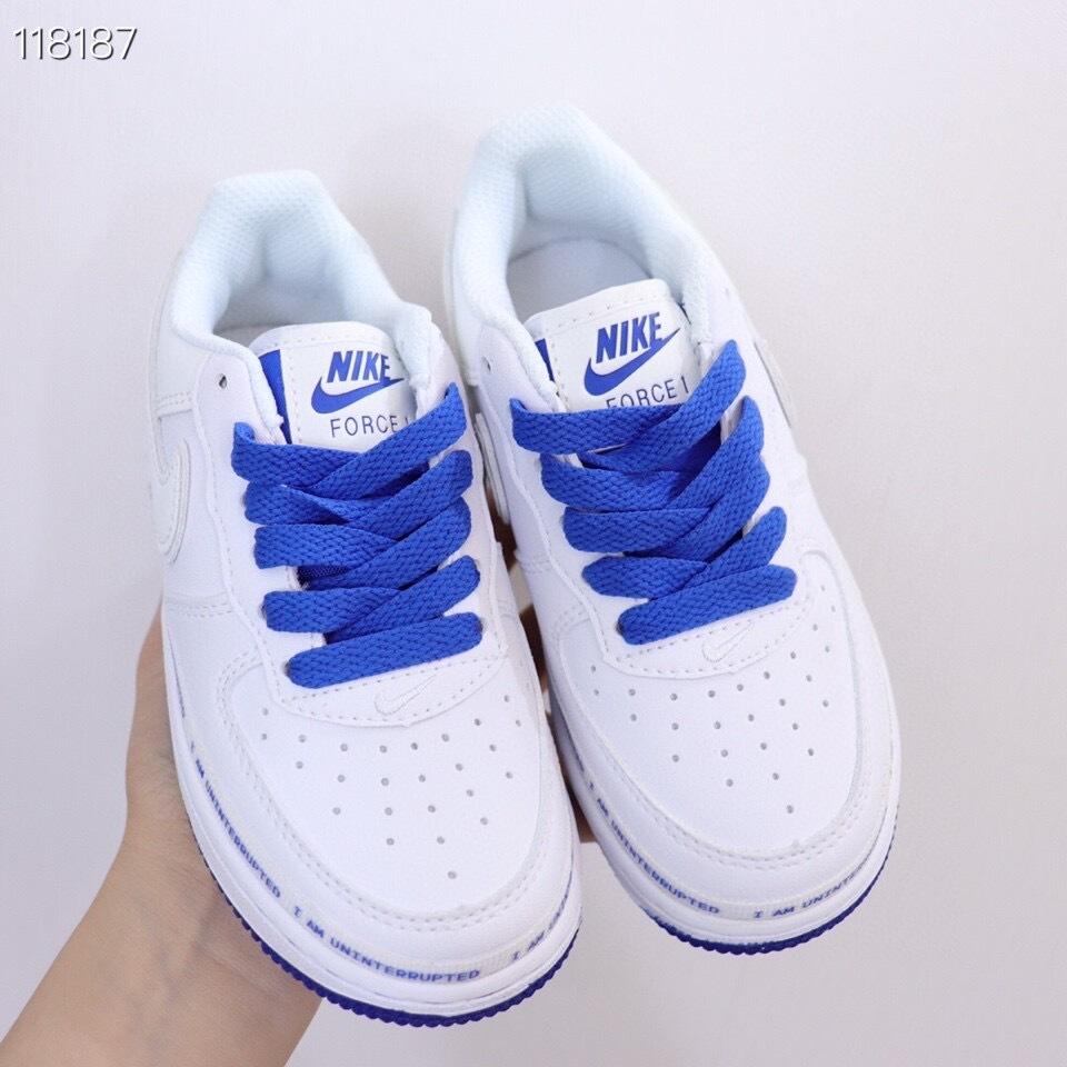 Air Force low-top lace-up sneakers" white"