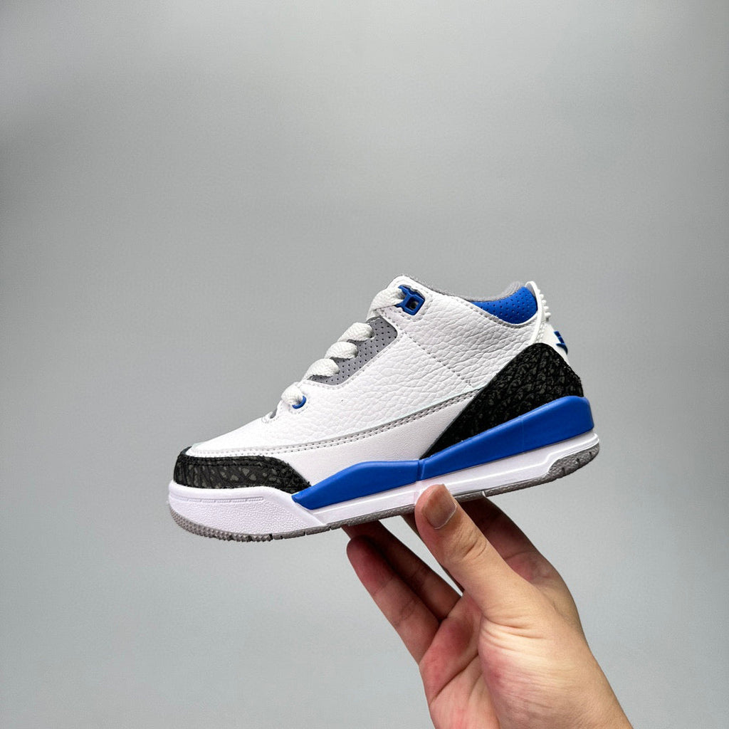 Jordan 3 children's shoes" white, blue"