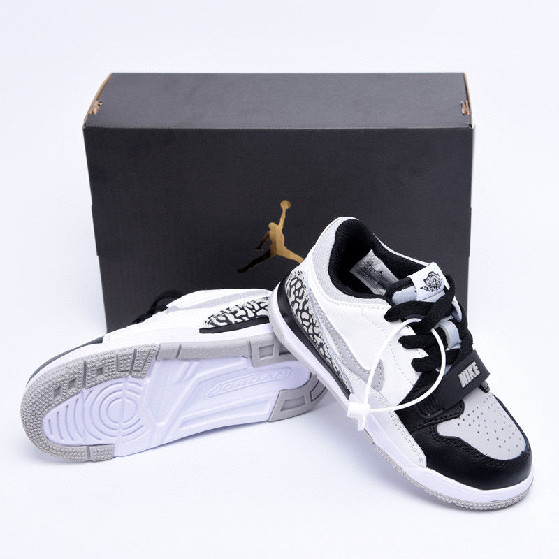 Jordan 312 low-top children's shoes" white, black, gray"