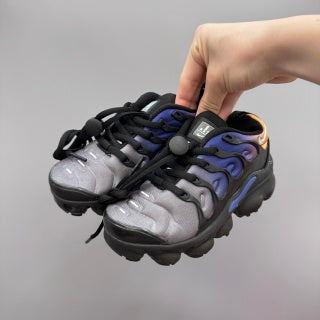 Nike AIR MAX plus full-length air cushion children's sports shoes "light grey/blue""