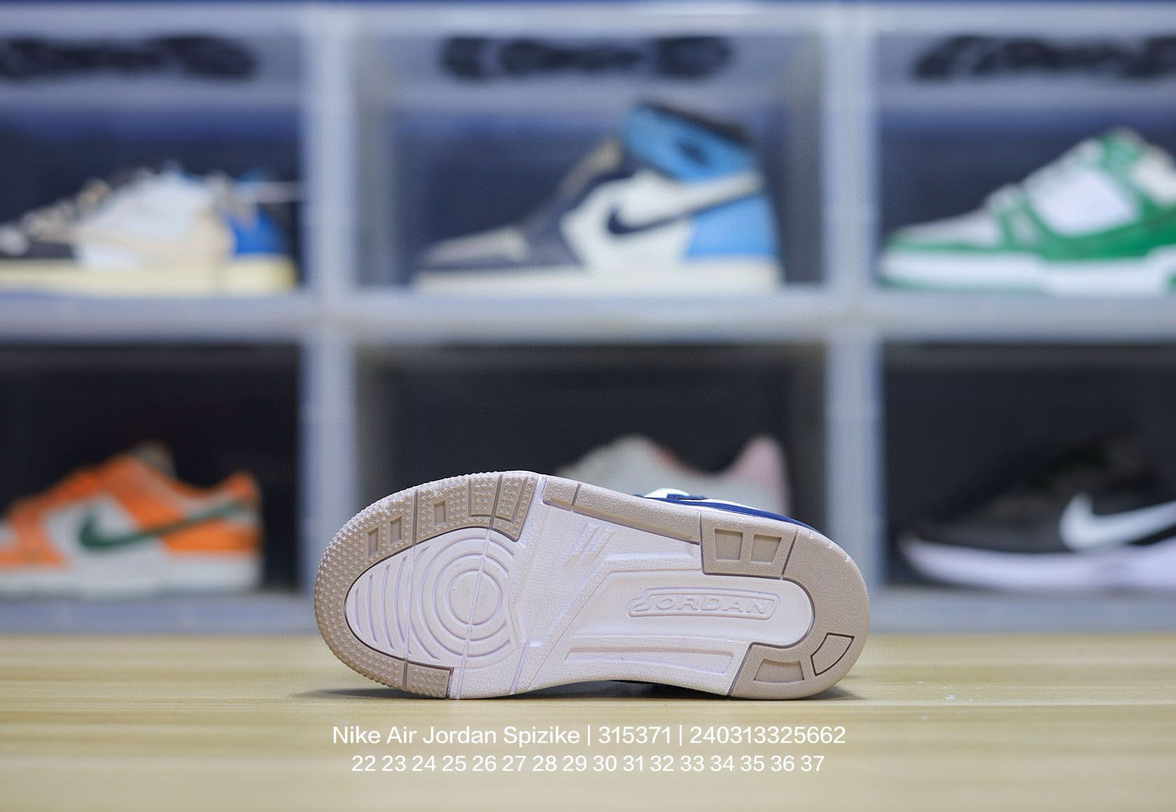Jordan 3.5 3D Embossed Children's Shoes" Navy blue"