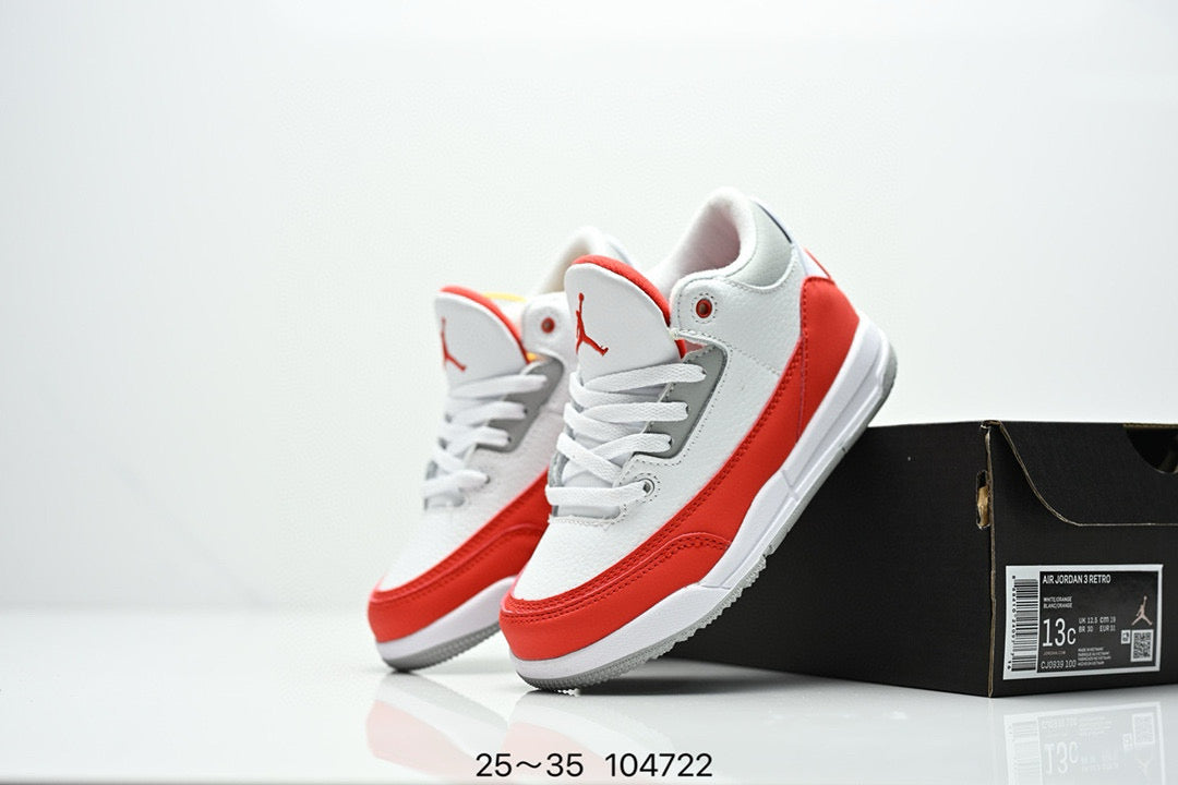 Joe 3" white, red"