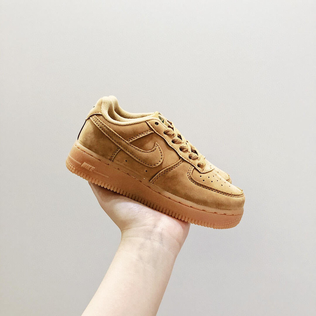 Air Force low-top lace-up sneakers" brown"