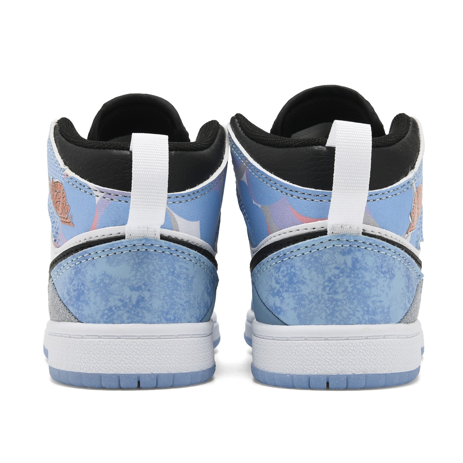 AJ-127" white, gray, blue"