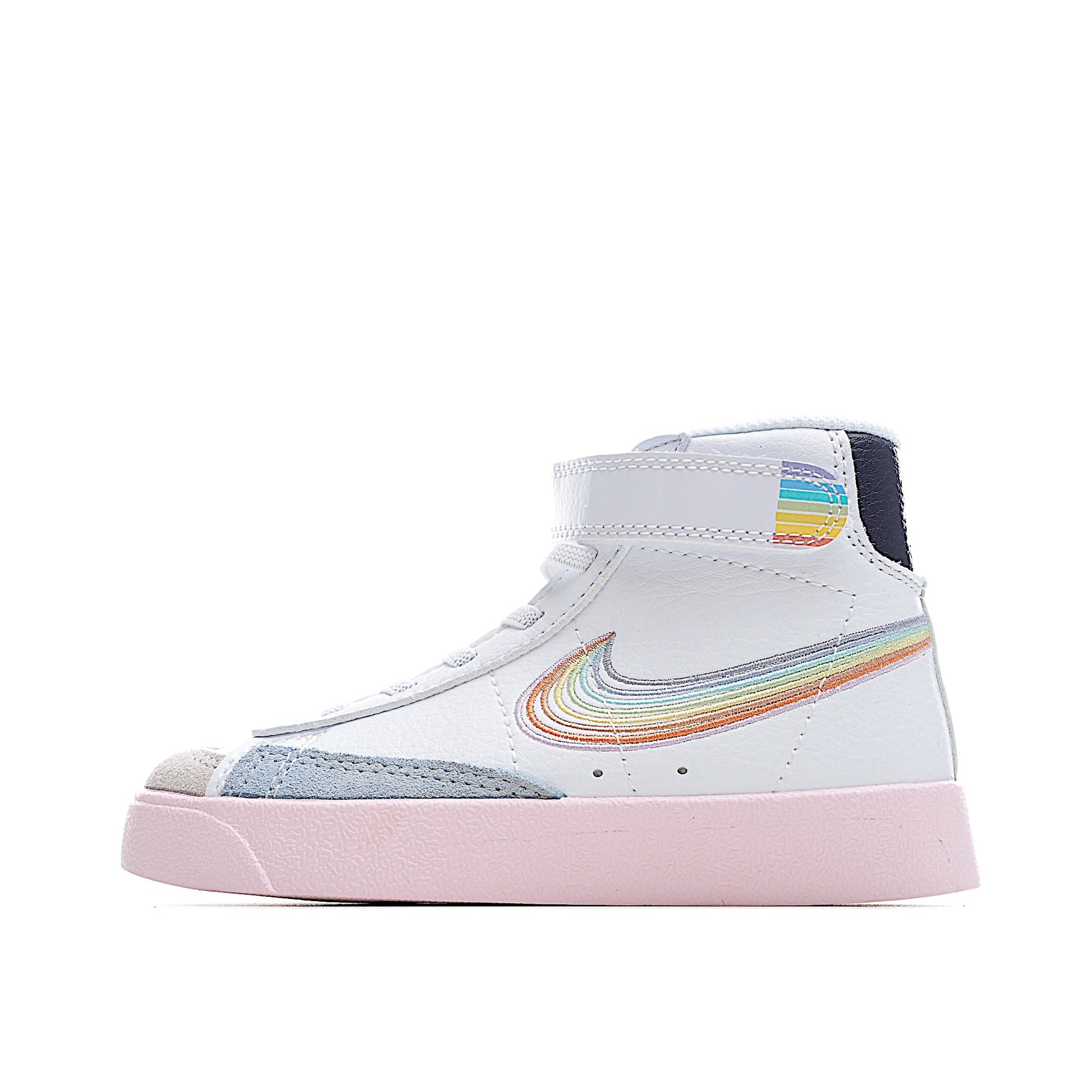 Trail Blazers high-top single dunk" white, black, pink"