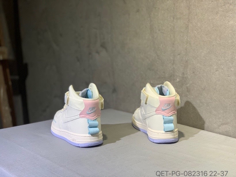 High-top Macaron Air Force" white"