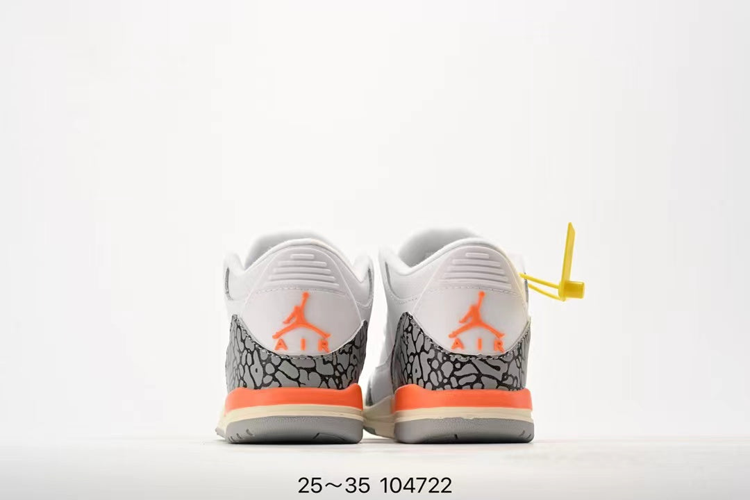 Joe 3" white, orange"