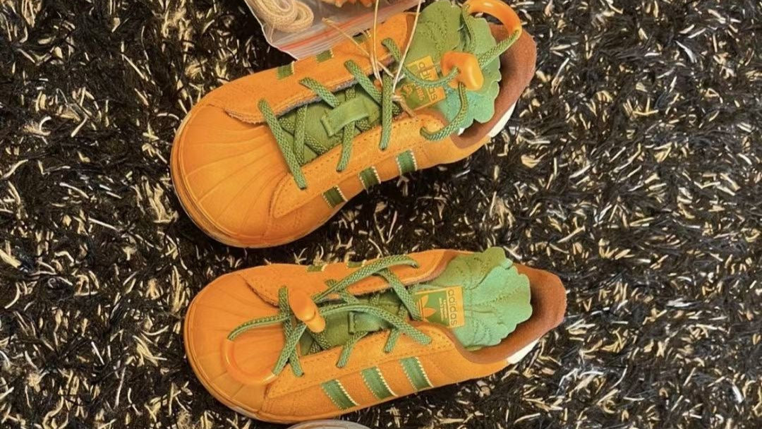 Adidas Shell Toe Joint Blue Rabbit & Carrot" Orange"