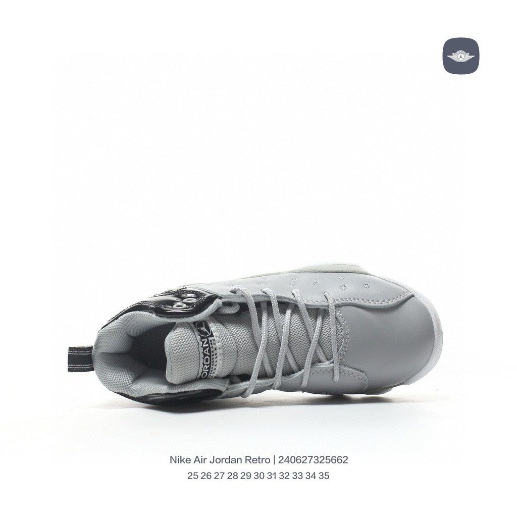 AJ13-1/split leather'  gray, black"