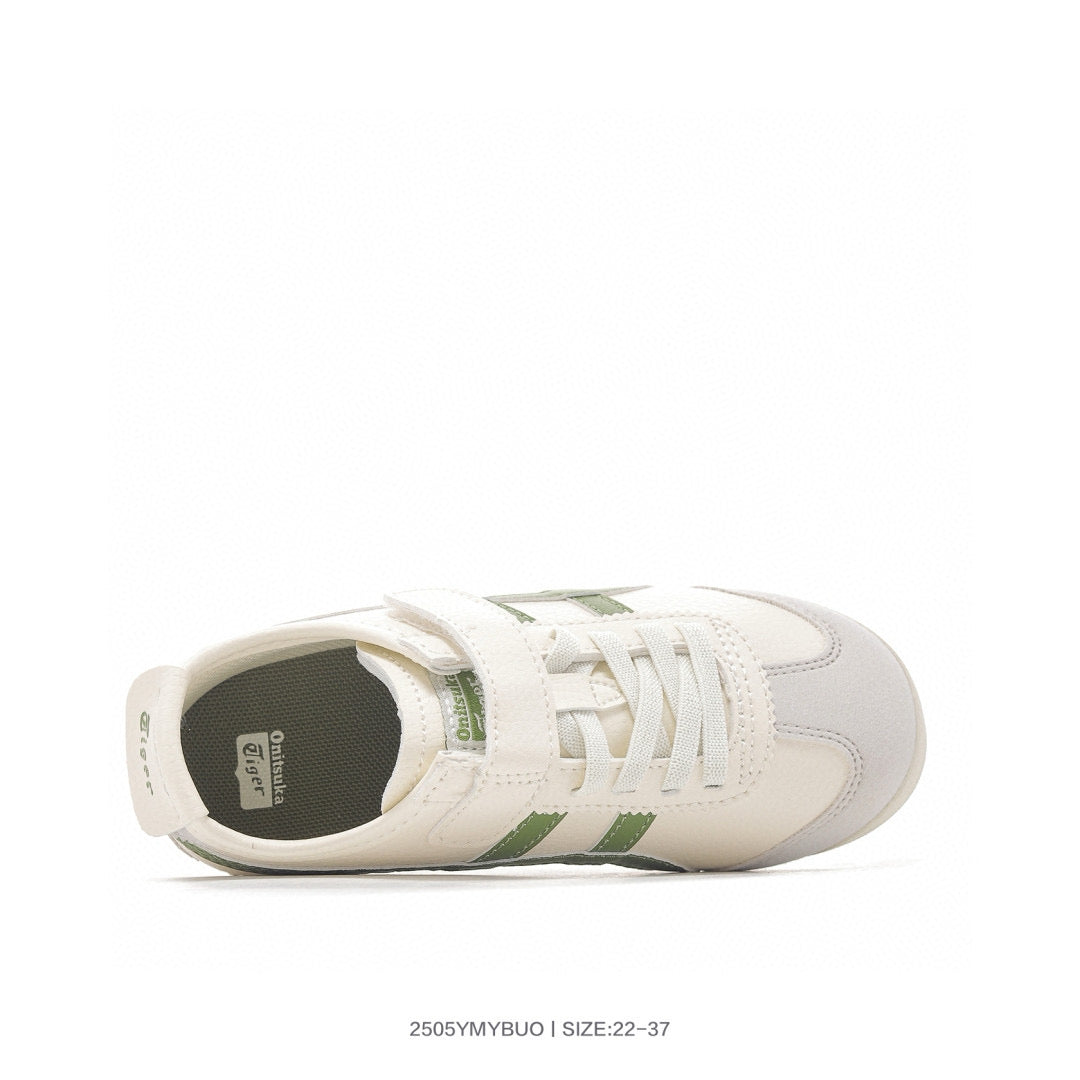 Asics shoes " white,& green"