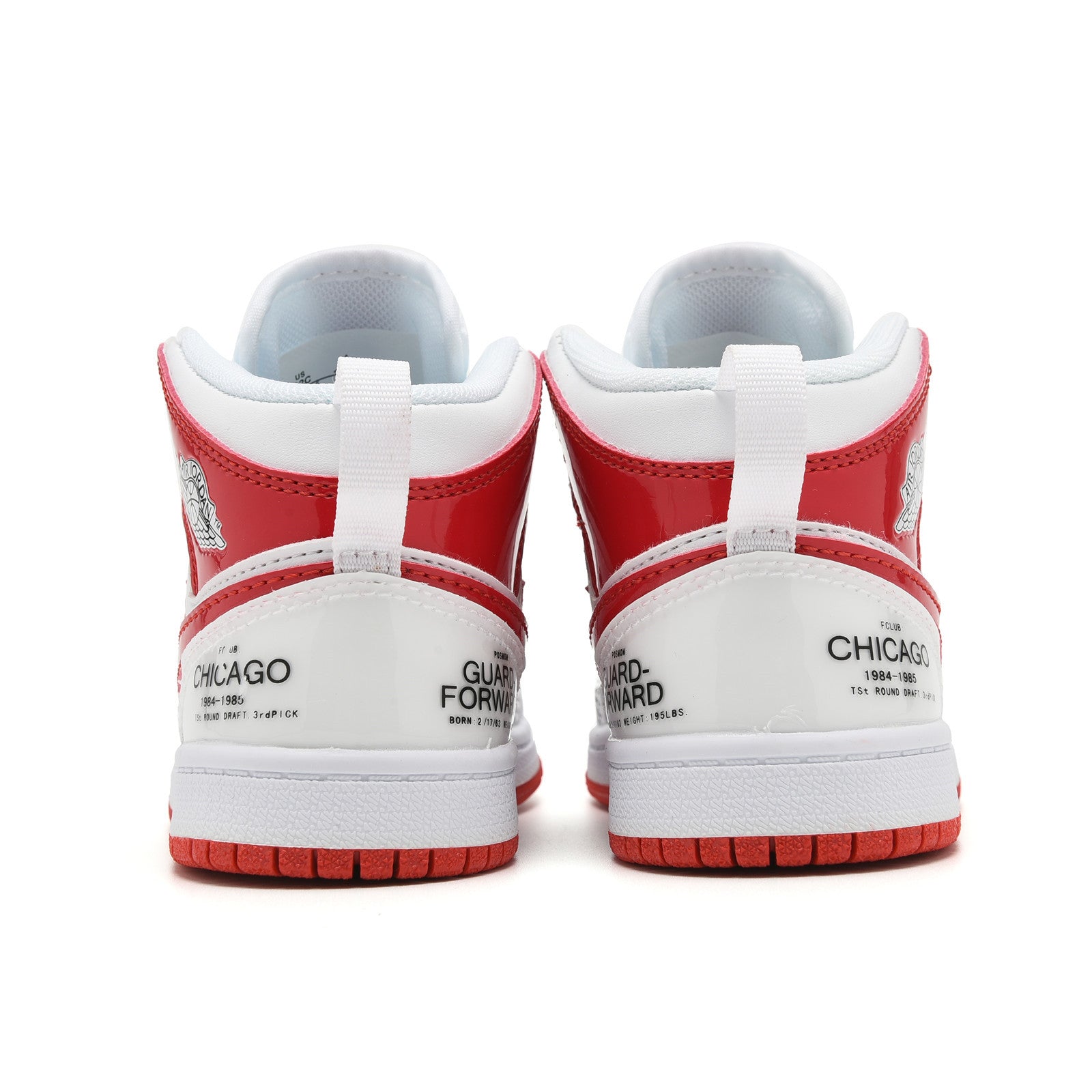 AJ-127" white, red"