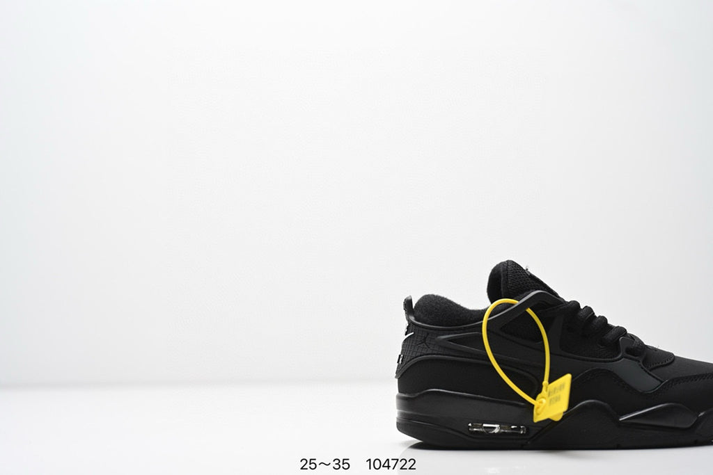 Jordan 4 low-top air cushion basketball shoes" black"