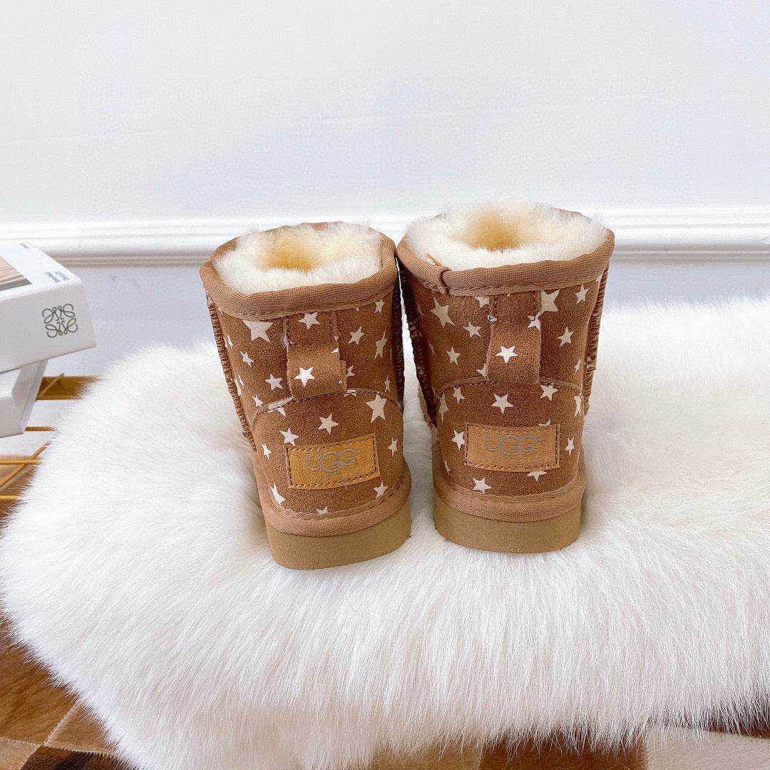 UGG5854 luminous little star children's shoes" brown"
